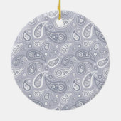 Paisley Monogram Keramik Ornament (Hinten)