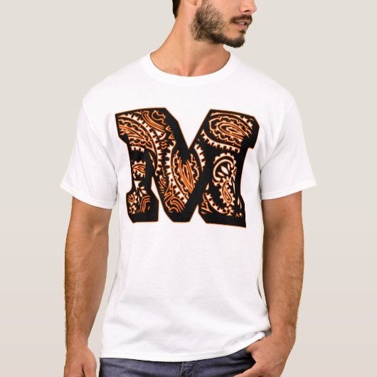 Paisley Monogram - M T-Shirt (Vorderseite)