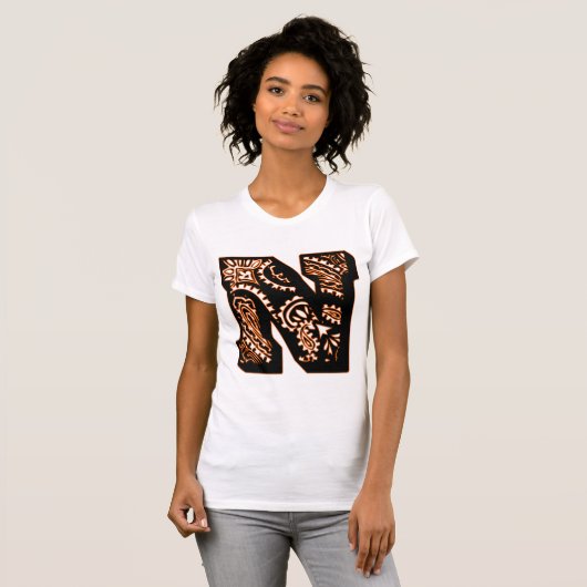 Paisley Monogram - N T-Shirt (Vorne ganz)