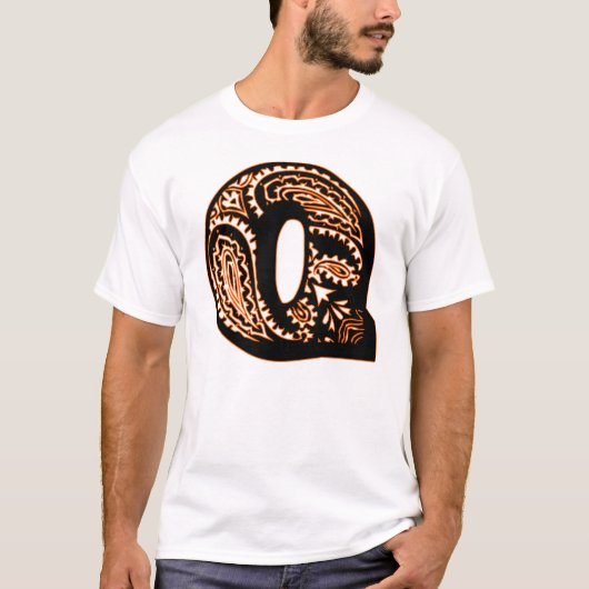 Paisley Monogram - Q T-Shirt (Vorderseite)