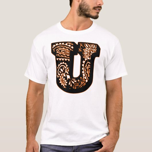 Paisley Monogram - U T-Shirt (Vorderseite)