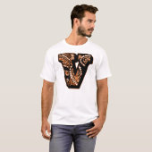 Paisley Monogram - V T-Shirt (Vorne ganz)