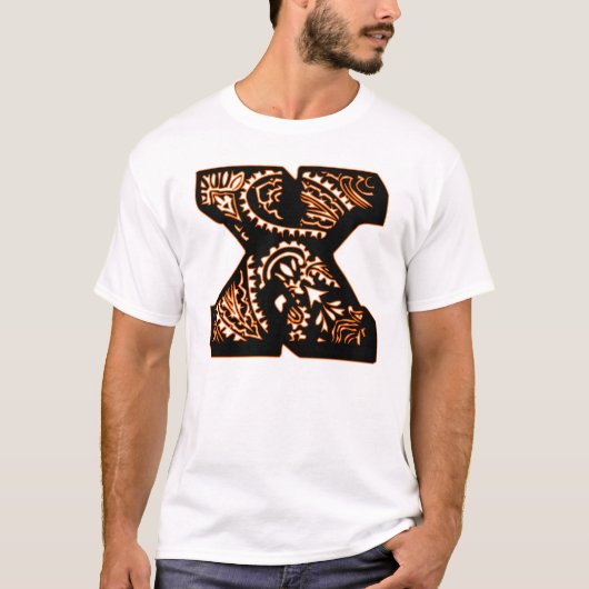 Paisley Monogram - X T-Shirt (Vorderseite)