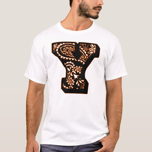 Paisley Monogram - Y T-Shirt (Vorderseite)