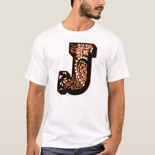 Paisley-Monogramm - J T-Shirt