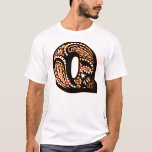 Paisley-Monogramm - Q T-Shirt