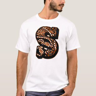Paisley-Monogramm - S T-Shirt