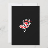 Paisley Motif Poster – Folk Art Floral Design Save The Date (Rückseite)