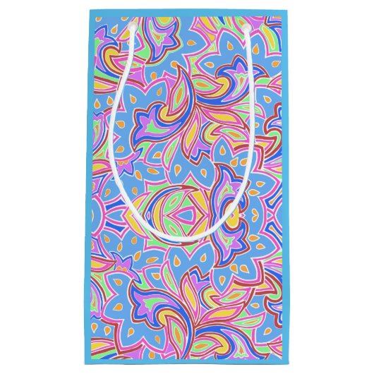 Paisley Multi Personalisiert Kleine Geschenktüte (Vorderseite)