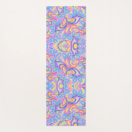 Paisley Multi Yogamatte (Rückseite)