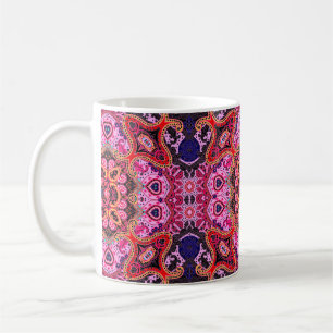 Paisley Multicolor nahtlose Schal-Design Muster Kaffeetasse