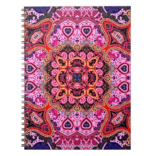 Paisley Multicolor nahtlose Schal-Design Muster Notizblock