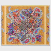 Paisley Multicolor-Schal-Design Geschenkpapier (Flach)