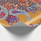 Paisley Multicolor-Schal-Design Geschenkpapier (Ecke)