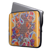 Paisley Multicolor-Schal-Design Laptopschutzhülle (Vorderseite Links)