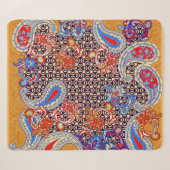 Paisley Multicolor-Schal-Design Sherpadecke (Vorderseite (Horizontal))