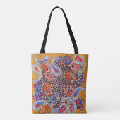 Paisley Multicolor-Schal-Design Tasche (Rückseite)