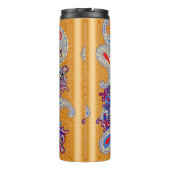 Paisley Multicolor-Schal-Design Thermosbecher (Rückseite)