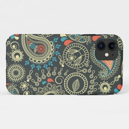 Paisley-Muster 3 Case-Mate iPhone Hülle (Rückseite (Horizontal))