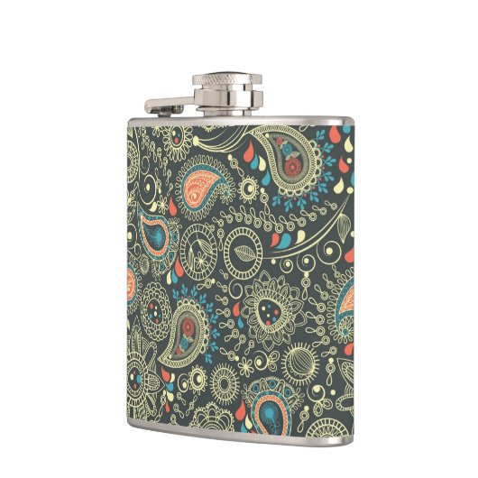 Paisley-Muster 3 Flachmann (Links)