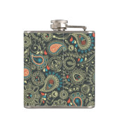 Paisley-Muster 3 Flachmann (Rückseite)