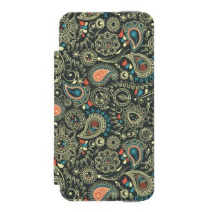 Paisley-Muster 3 Incipio Watson™ iPhone 5 Geldbörsen Hülle