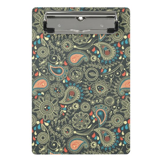 Paisley-Muster 3 Mini Klemmbrett (Vorderseite)