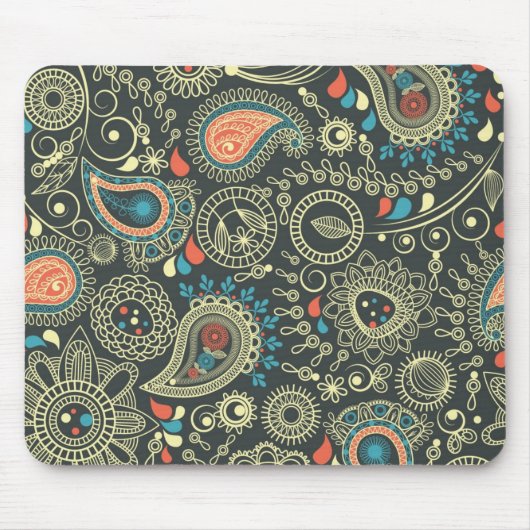 Paisley-Muster 3 Mousepad (Vorne)