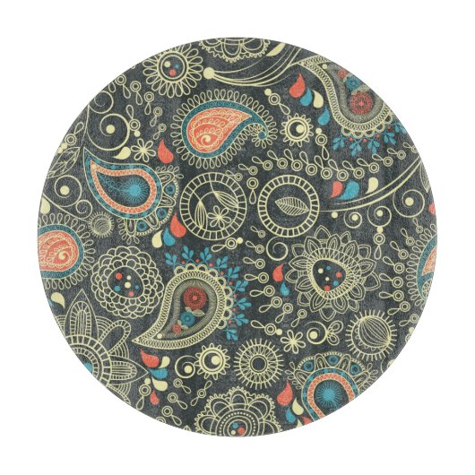 Paisley-Muster 3 Schneidebrett (Vorderseite)