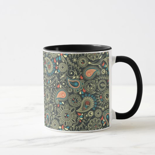 Paisley-Muster 3 Tasse (Rechts)