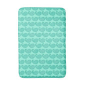 Paisley-Muster, Aqua und Türkis Badematte (Vorderseite Vertikal)
