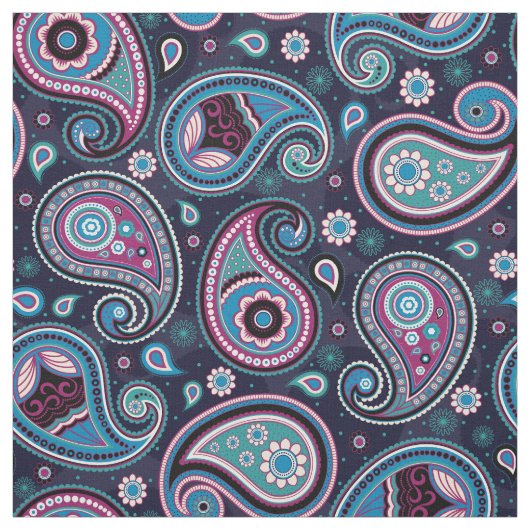 Paisley-Muster aquamarin blau Stoff (Muster)