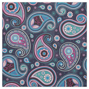 Paisley-Muster aquamarin Stoff