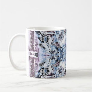 Paisley-Muster: Aquarell, handgezeichnet Shawl des Kaffeetasse