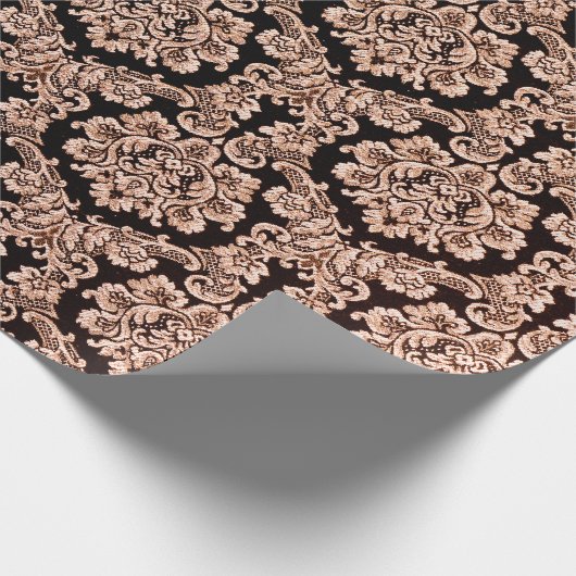 Paisley-Muster auf der Marine Geschenkpapier (Ecke)