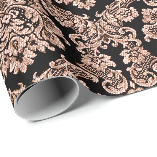 Paisley-Muster auf der Marine Geschenkpapier (Rolleneckpunkt)