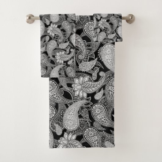 Paisley-Muster Badhandtuch Set (Insitu)