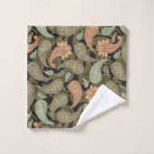 Paisley-Muster  Badhandtuch Set (Waschlappen)