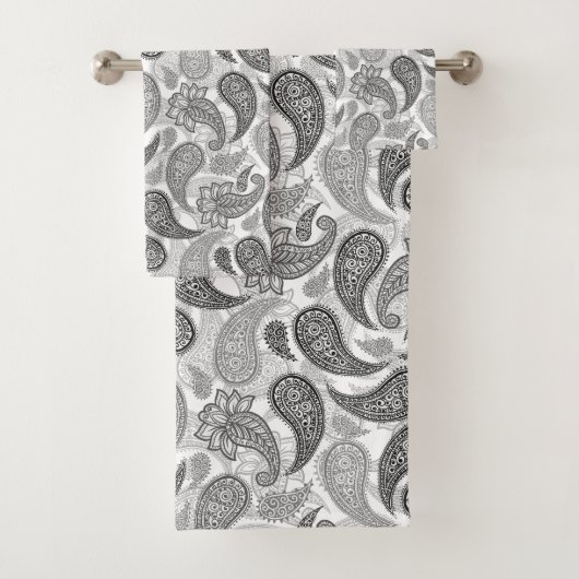 Paisley-Muster Badhandtuch Set (Insitu)