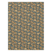 Paisley-Muster blau aquamarin orange elegant Tischdecke (Vorderseite)