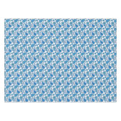 Paisley-Muster, blau auf weiß Tischdecke (Vorderseite (Horizontal))