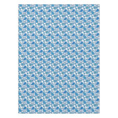 Paisley-Muster, blau auf weiß Tischdecke (Vorderseite)