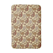 Paisley-Muster, braun, braun, beige Badematte (Vorderseite Vertikal)