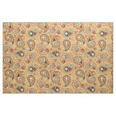 Paisley Muster Brown und aquamarin Stoff (Fat Quarter (45,7 x 55,9 cm))