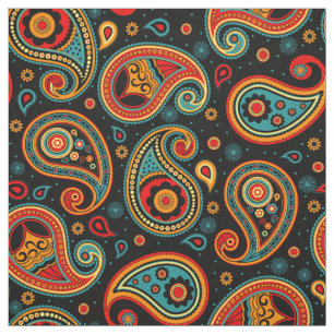 Paisley-Muster bunt Stoff
