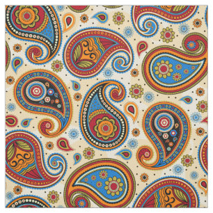 Paisley-Muster bunt Stoff
