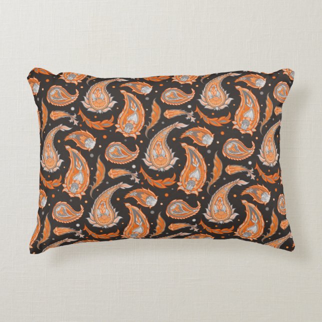 Paisley-Muster Dekokissen (Vorderseite)