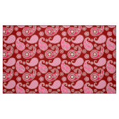Paisley-Muster, Dunkelrot, Rosa und Weiß Stoff (Fat Quarter (45,7 x 55,9 cm))