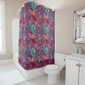 Paisley-Muster Duschvorhang (Beispiel)