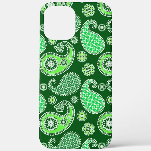 Paisley-Muster, Emerald und Jade Green Case-Mate iPhone Hülle (Rückseite)